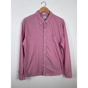 J. Crew Slim Secret Wash Shirt Button Down Long Sleeve Pink‎ Mens XL